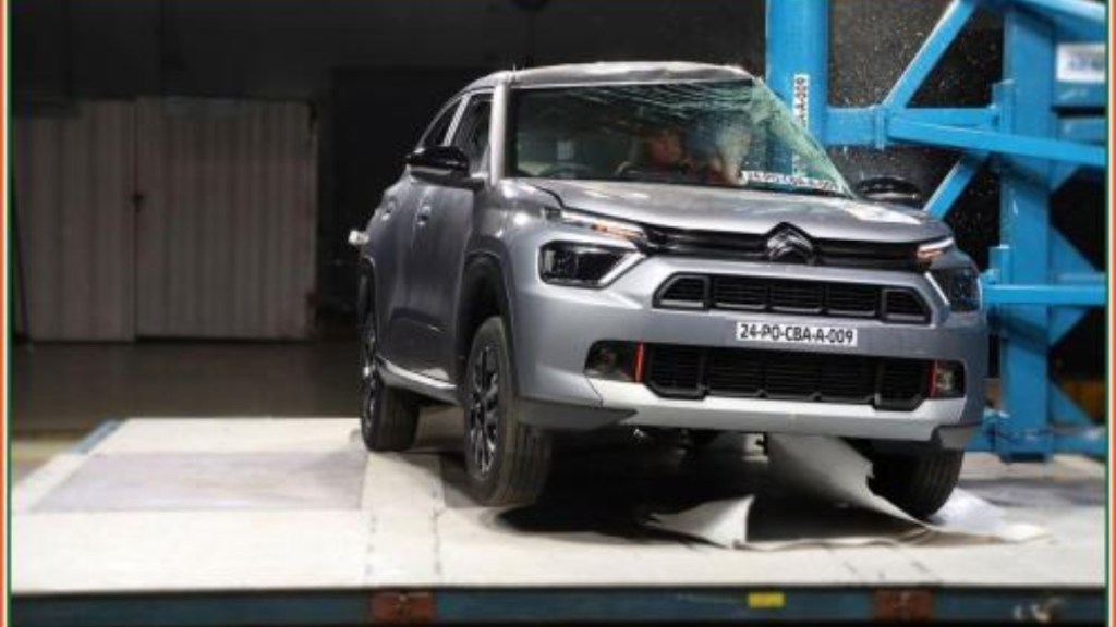 Citroen Basalt side impact pole test