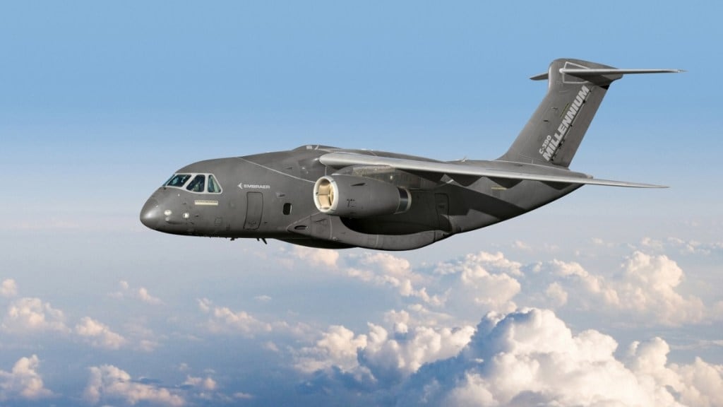 Embraer C-390 Millenium at Aero India 2023.