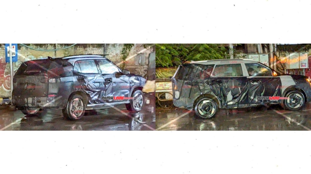 Hyundai Creta and Kia Caren spied on road