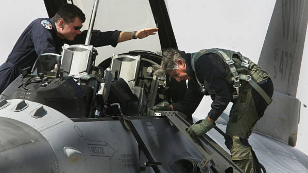 Ratan Tata Co-piloting an F-16 fighter jet at Aero India 2007