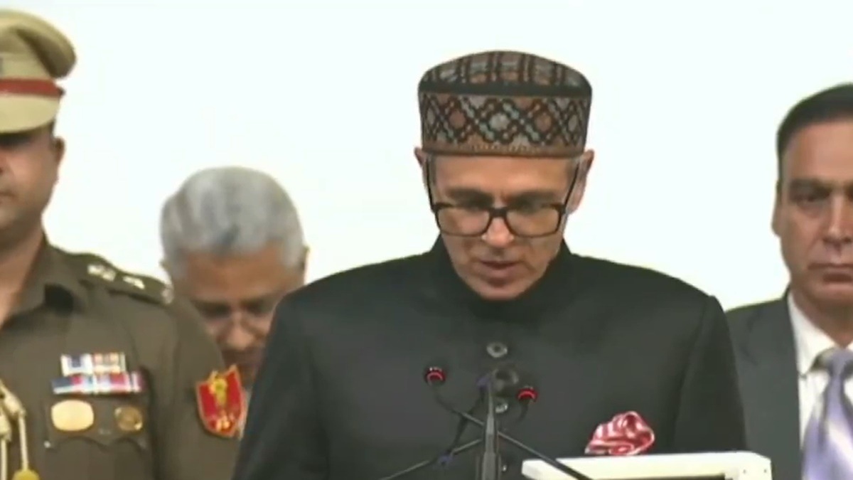 Omar Abdullah Oath-Taking Ceremony, J&K Swearing-in Highlights: Omar Abdullah takes oath as CM