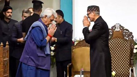 Omar abdullah sworn-in as J&K CM Omar abdullah sworn-in as J&K CM