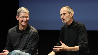 Tim Cook with Steve Jobs
