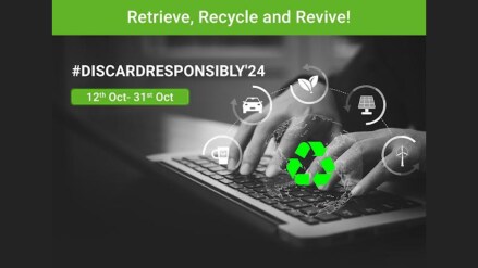 The initiative coincides with International E-Waste Day, aiming to create awareness and provide responsible disposal options for electronic waste.