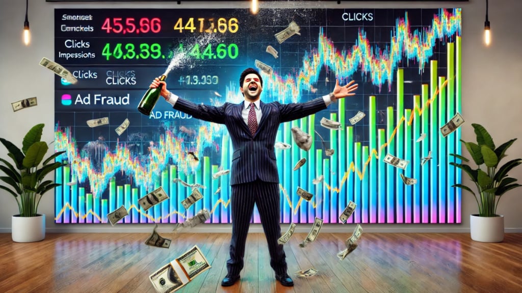As an advertiser, you don’t have to fear every campaign will get entangled in fraudulent ad traffic. (This is an AI generated image)