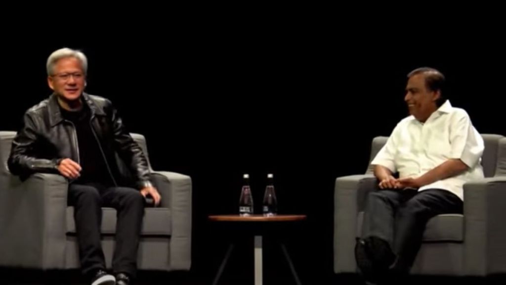 Huang discussed NVIDIA's commitment to upskilling Indian IT professionals