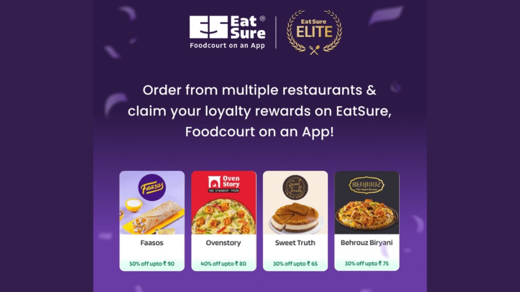From what is understood, EatSure Elite will allow customers to accumulate SurePoints with every order placed through the app. (Image: EatSure)