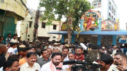 Telangana, Muthyalamma temple idol, Man vandalises Muthyalamma temple idol