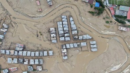 In this aerial image of the Kathmandu valley, a locality is swamped in mud in Kathmandu, Nepal, Monday, Sept. 30, 2024 in the aftermath of a flood caused by heavy rains.AP/PTI