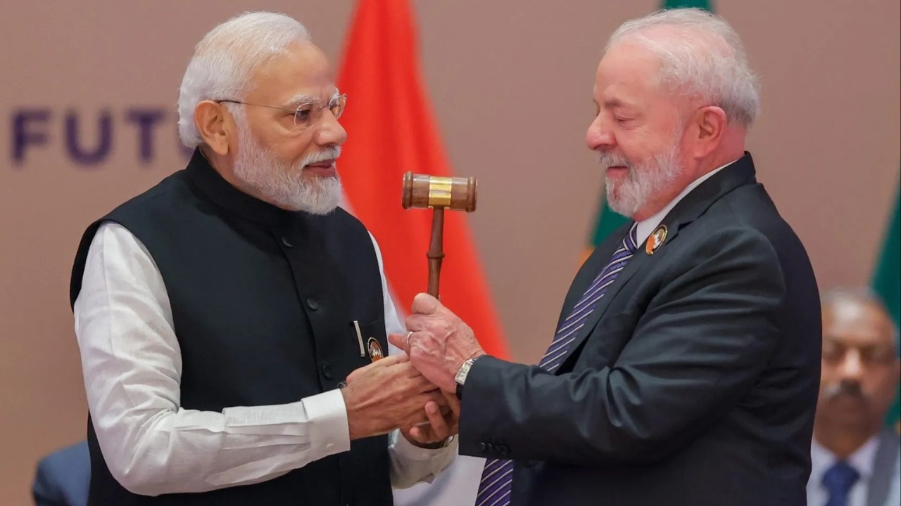 Prime Minister Narendra Modi and Brazil President Luiz Inácio Lula da Silva. (Image Source: PTI)