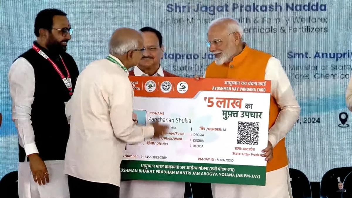 Ayushman Vay Vandana Card: Over 10 lakh senior citizens aged 70 and above enrolled under AB PM-JAY - How to apply