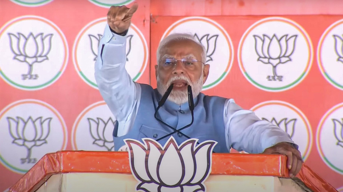 PM Modi addresses Bokaro rally in Jharkhand.