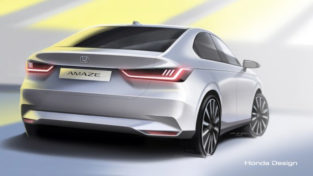 Honda Amaze Exterior Sketch