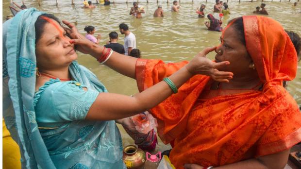 Chhath Puja is a significant Hindu festival dedicated to the Sun God, celebrated mainly in Bihar, Jharkhand, and Uttar Pradesh. It emphasises gratitude towards nature and the environment while fostering family and community bonds through rituals and fasting. The festival is a time for devotees to seek blessings for health, prosperity, and the well-being of their loved ones. (Image: PTI)