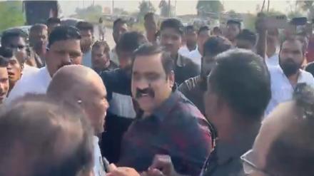 Maharashtra Elections 2024: Scuffle breaks out between Shinde Sena, independent candidates in Nandgaon | WATCH