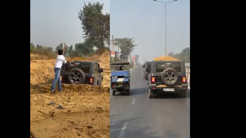 Mahindra Thar hooliganism