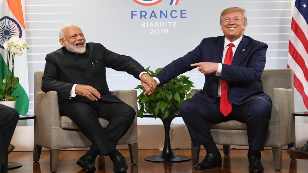 Donald trump with PM Modi