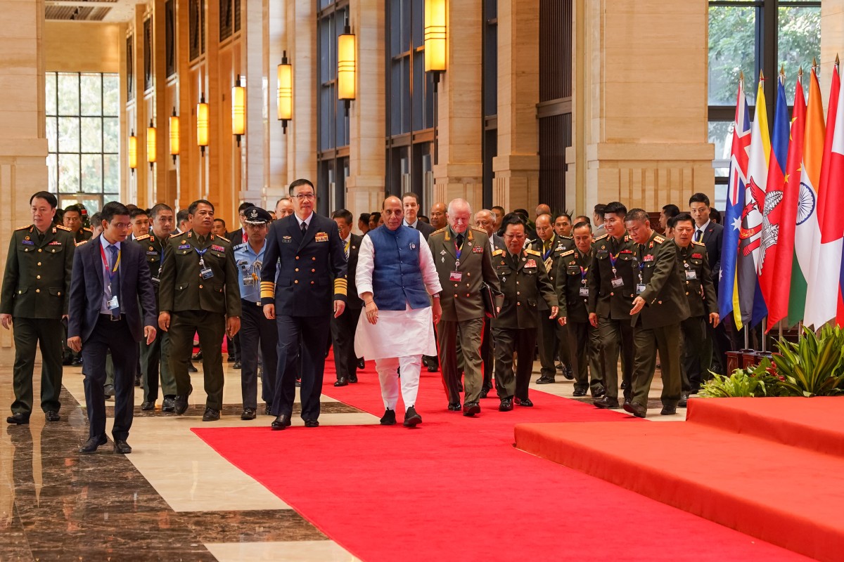 At the 11th ASEAN Defence Ministers’ Meeting-Plus (ADMM-Plus) held in Vientiane, Laos, on November 21, 2024. (Image Source: Ministry of Defence) At the 11th ASEAN Defence Ministers’ Meeting-Plus (ADMM-Plus) held in Vientiane, Laos, on November 21, 2024. (Image Source: Ministry of Defence)