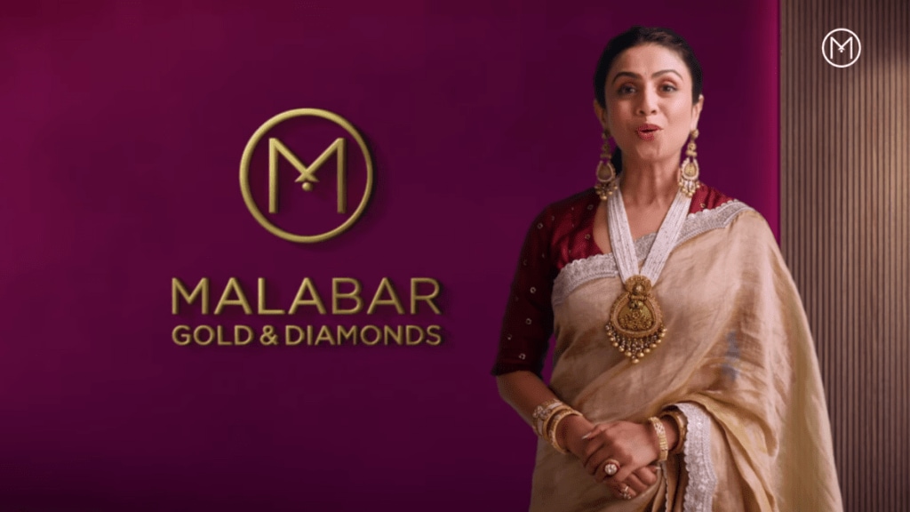 The campaign features scenes of Parekh wearing a variety of Malabar jewellery designs The campaign features scenes of Parekh wearing a variety of Malabar jewellery designs