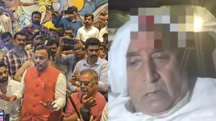 BJP leader Vinod Tawde tries to explain the case to the media after BVA workers gheraoed Tawde for allegedly distributing cash (L), Anil Deshmukh suffers injuries after stones were hurled at his car in Nagpur (R). (PTI Photo) BJP leader Vinod Tawde tries to explain the case to the media after BVA workers gheraoed Tawde for allegedly distributing cash (L), Anil Deshmukh suffers injuries after stones were hurled at his car in Nagpur (R). (PTI Photo)