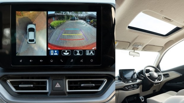 Maruti Suzuki Dzire's 360-degree parking camera and an electric sunroof