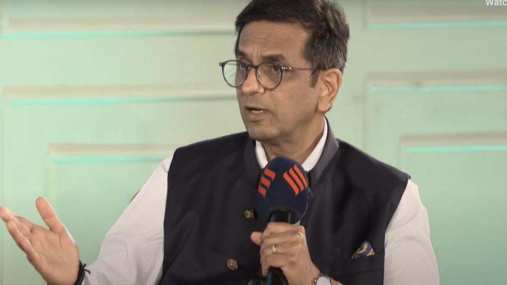 Chief Justice D Y Chandrachud, PM Modi Ganpati Puja visit, CJI at Express Adda