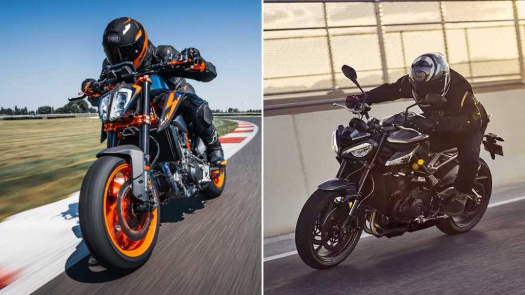 ktm 890 duke vs triumph street triple