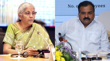 Union Finance Minister Nirmala Sitharaman and Congress MP Manickam Tagore. (Photo: Facebook) Union Finance Minister Nirmala Sitharaman and Congress MP Manickam Tagore. (Photo: Facebook)