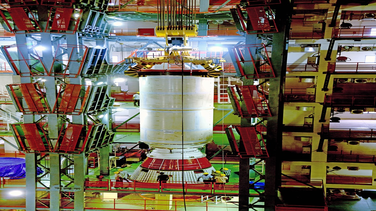 ISRO kicks off assembly of human-rated LVM3 rocket for Gaganyaan's first un-crewed mission ISRO kicks off assembly of human-rated LVM3 rocket for Gaganyaan's first un-crewed mission