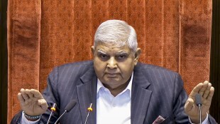 Rajya Sabha Chairman Jagdeep Dhankhar conducts proceedings in the House during the Winter session of Parliament, in New Delhi, Thursday, Dec. 5, 2024. (PTI Photo)