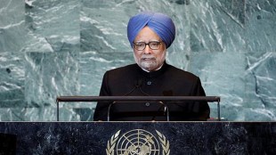 India's Prime Minister Manmohan Singh addresses the 66th United Nations General Assembly at the U.N. headquarters in New York, U.S., September 24, 2011. REUTERS)