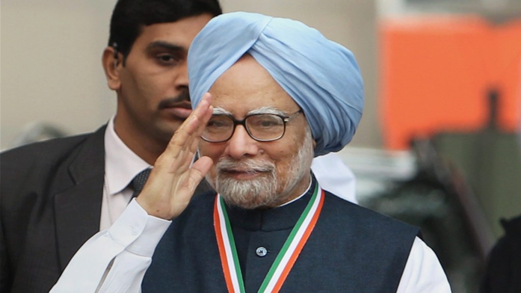 In this Jan. 17, 2014 file photo, then Prime Minister Manmohan Singh, in New Delhi. Singh passed away on Thursday, Dec. 26, 2024, at the age of 92. (PTI Photo/Manvender Vashist Lav)