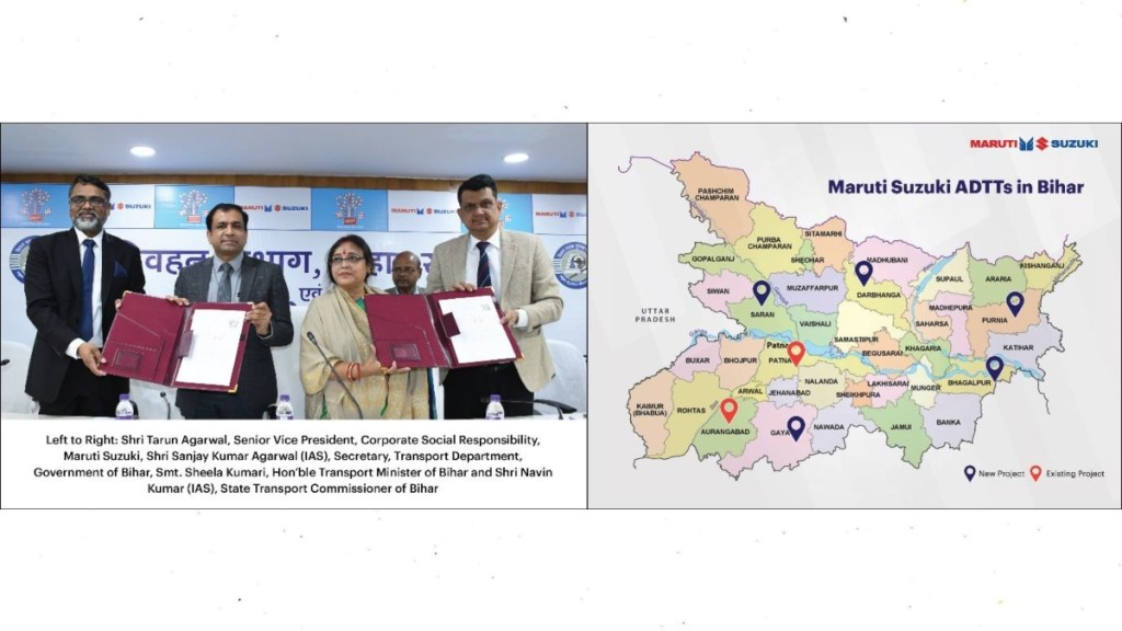 Maruti Suzuki India signs a MoA with Transport Department of Bihar