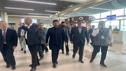 Naidu inspects Prayagraj Airport