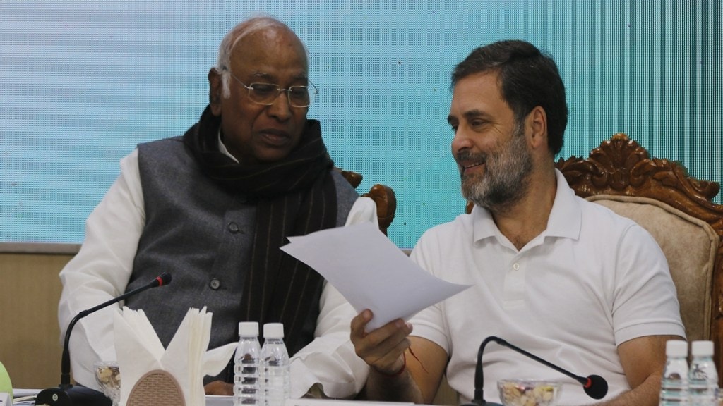 The names were finalised by the Congress party’s central election committee which chaired by Congress president Mallikarjun Kharge. Top leaders from Delhi and CEC members, including Rahul Gandhi, took part in the deliberations. (File Image)