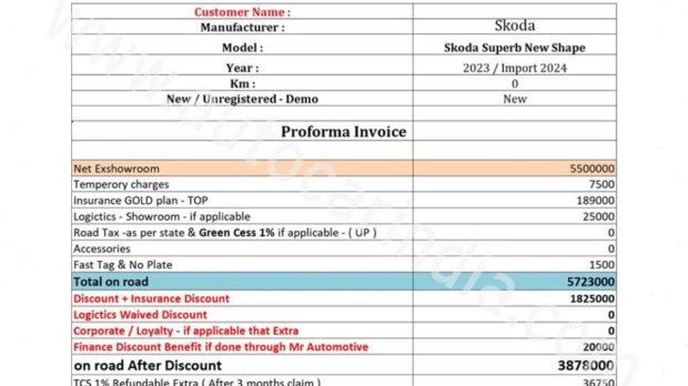 Skoda Superb discounts