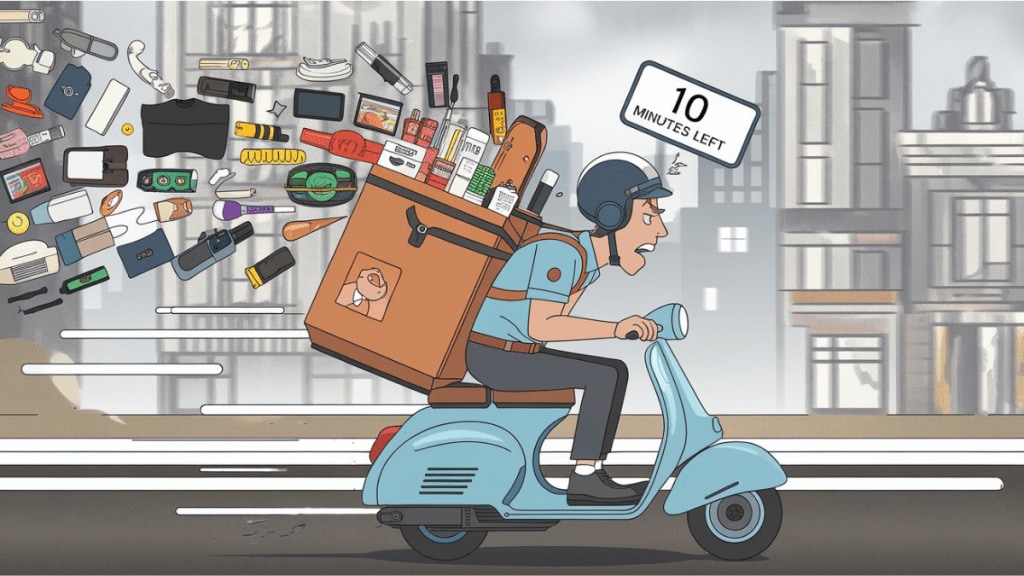 The rapid expansion of quick commerce (Q-commerce) in metro cities has led to a 28% drop in foot traffic to physical stores.