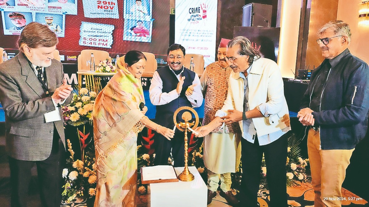 The Dehradun crime litfest, attended by a host of crime writers and filmmakers, being inaugurated on Friday