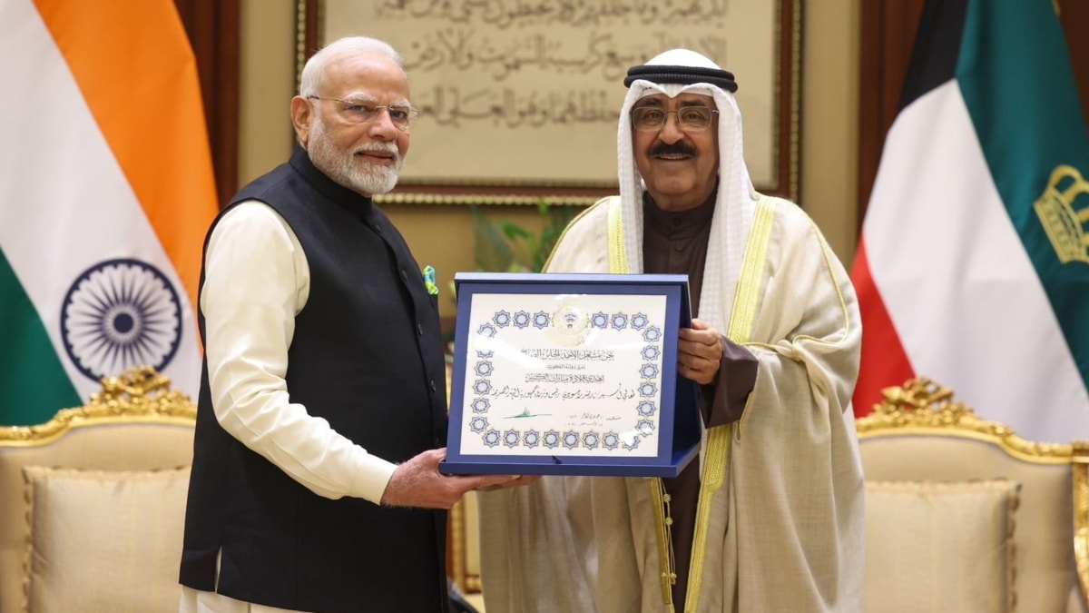 PM Modi honoured with Kuwait’s highest civilian award