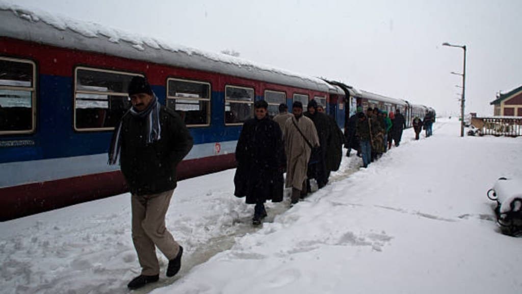 Jammu and Kashmir: Train services on Banihal-Baramulla section halted due to heavy snowfall