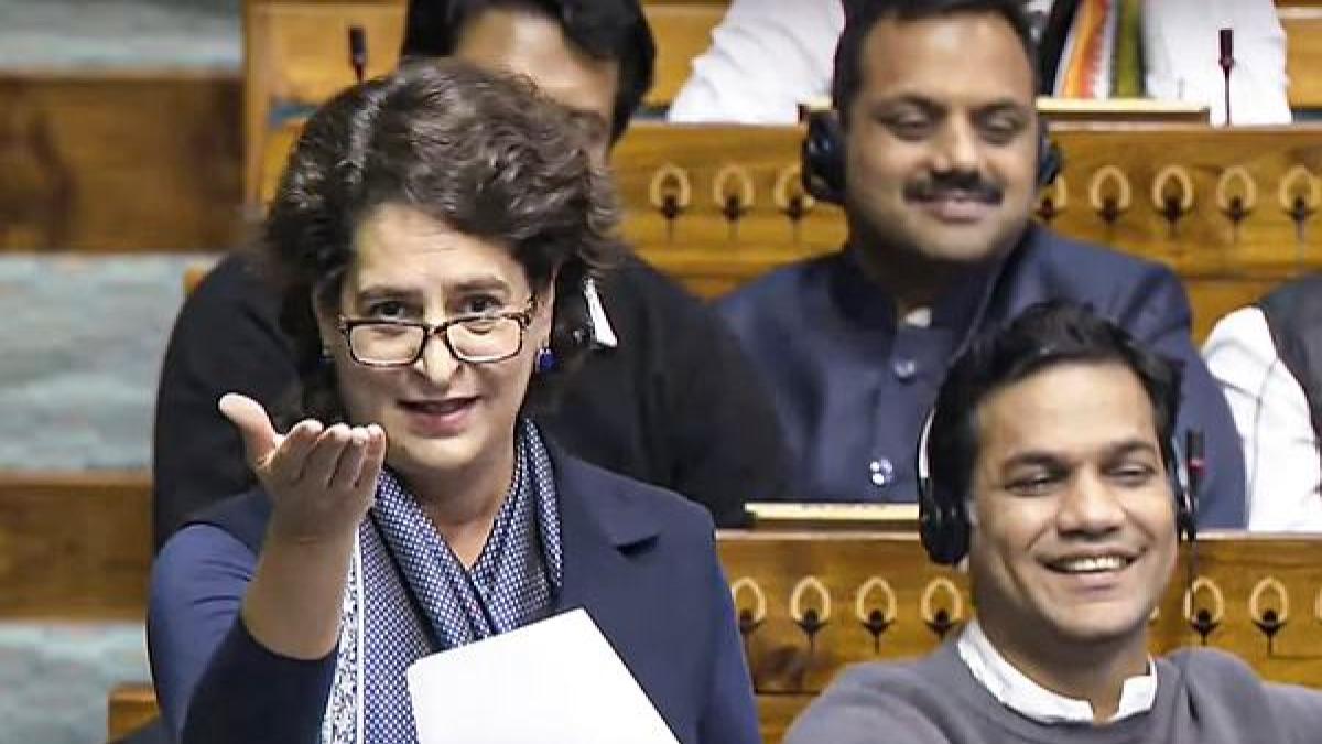 Constitution a 'suraksha kavach, BJP attempting to break that shield: Priyanka Gandhi in first Lok Sabha speech