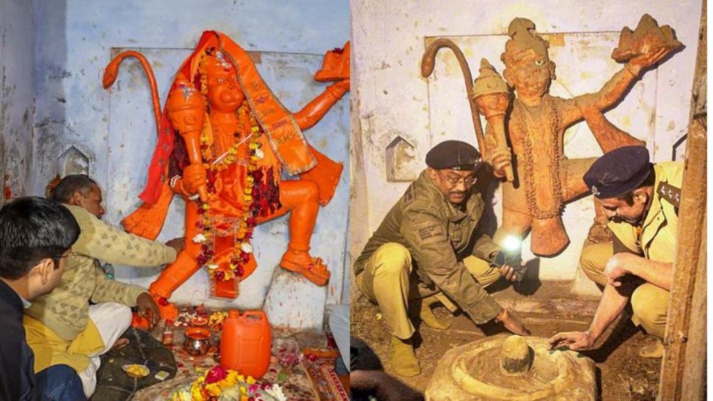 Sambhal: Reopened after decade, devotees offer puja under tight security at lord Hanuman-Shiva temple Sambhal: Reopened after decade, devotees offer puja under tight security at lord Hanuman-Shiva temple