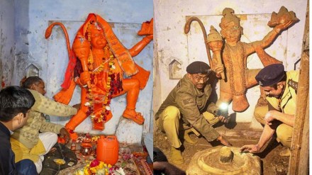 Sambhal: Reopened after decade, devotees offer puja under tight security at lord Hanuman-Shiva temple Sambhal: Reopened after decade, devotees offer puja under tight security at lord Hanuman-Shiva temple