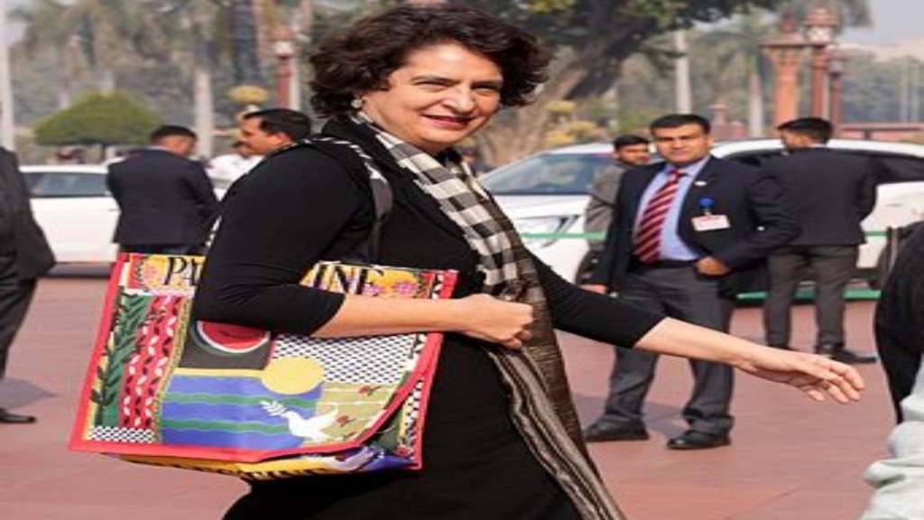 ‘Talk about Bangladesh, not my bag’: Priyanka Gandhi hits back at BJP over Palestine bag controversy