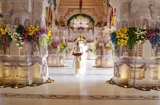 Prime Minister Narendra Modi had led the main rituals during the temple's grand opening ceremony in 2024. (Image Source: Reuters)