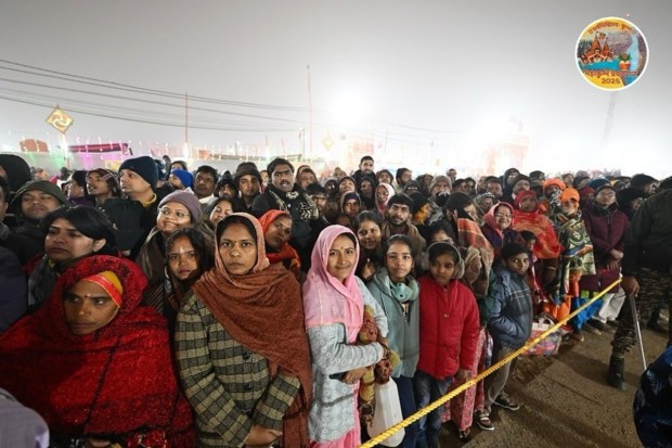 The saints, devotees, and tourists participating in this Maha Kumbh symbolize faith, devotion, culture, and traditions. (Image Source: X/Twitter@kpmaurya1)