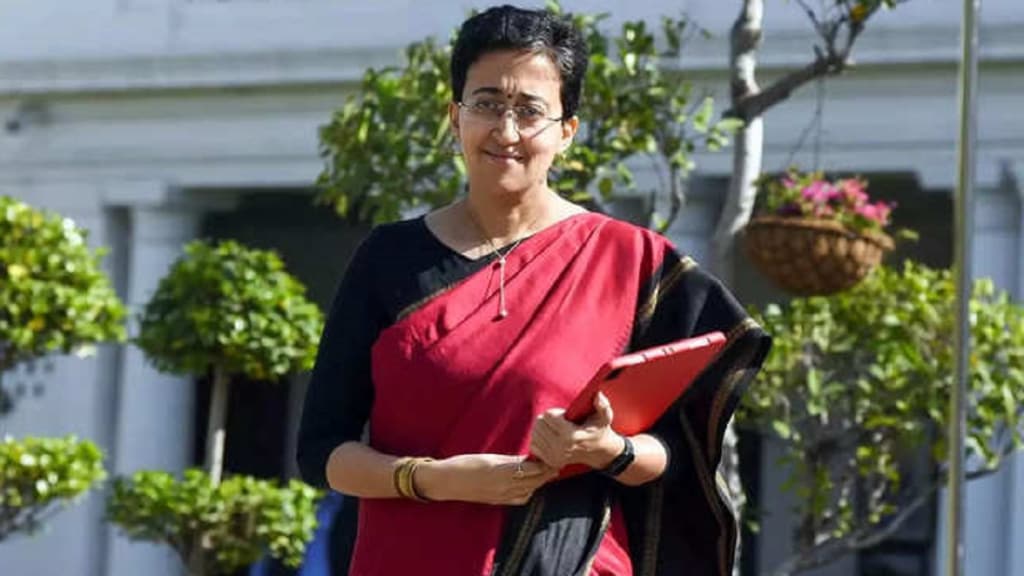 CM Atishi files nomination from Kalkaji constituency CM Atishi files nomination from Kalkaji constituency