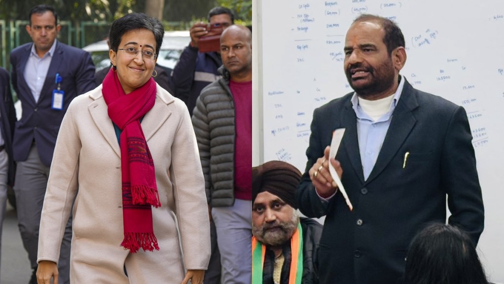 Delhi CM Atishi and BJP candidate from Kalkaji Ramesh Bidhuri. (File Image) Delhi CM Atishi and BJP candidate from Kalkaji Ramesh Bidhuri. (File Image)