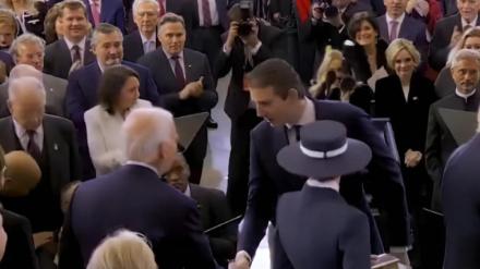 barron trump, donald trump, joe biden, barron trump joe biden handshake, reuters, president trump inauguration, world news barron trump, donald trump, joe biden, barron trump joe biden handshake, reuters, president trump inauguration, world news