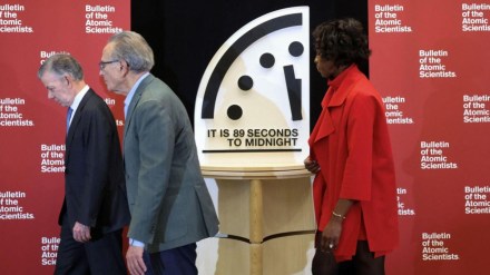 doomsday clock time, doomsday clock, what is doomsday clock, doomsday clock destruction, 89 seconds to destruction, scientists adjust doomsday clock, last day, doomsday clock time, bas, dooms day clock